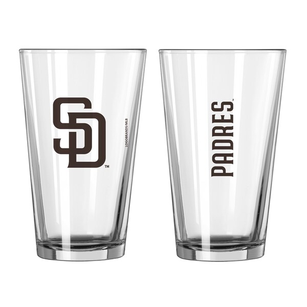 Logo Brands San Diego Padres 16oz Gameday Pint Glass - 524-G16P-1