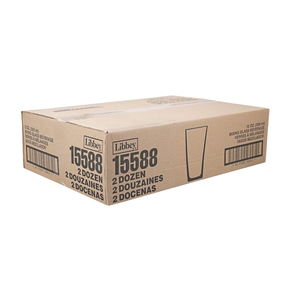 Libbey Libbey Mixing Beverage Heat Treated 12 oz. Glass, PK24 - 15588