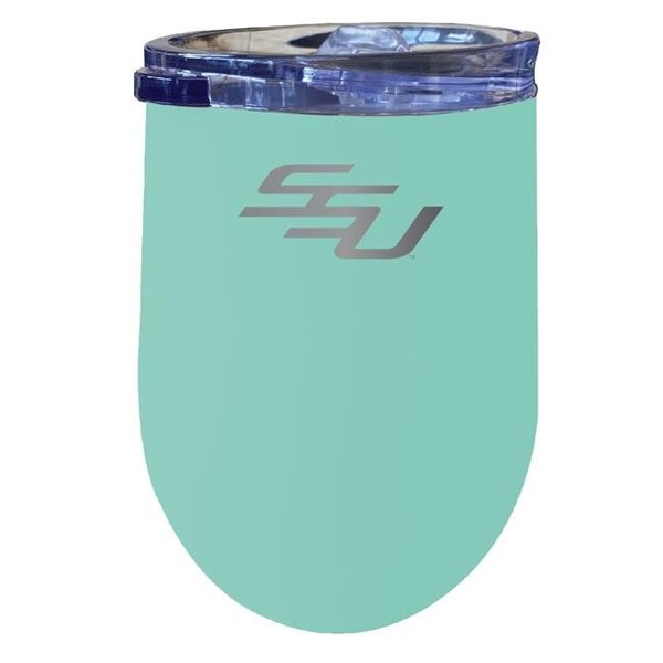 R & R Imports R & R Imports ITWE-C-SSU20S Savannah State University 12 oz Insulated Wine Stainless Steel Tumbler; Seafoam - ITWE-C-SSU20S