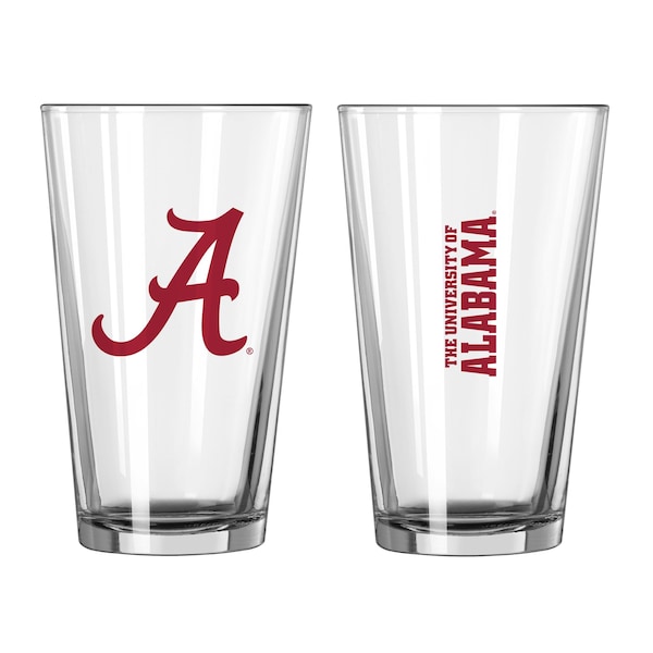 Logo Brands Alabama 16oz Gameday Pint Glass - 102-G16P-1