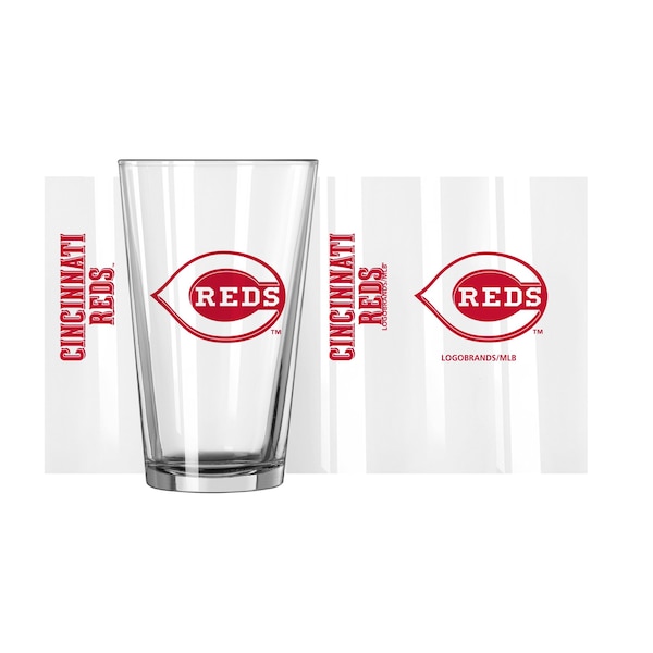Logo Brands Cincinnati Reds 16oz Gameday Pint Glass - 508-G16P-1