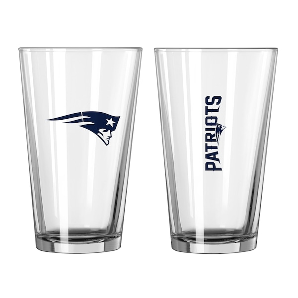 Logo Brands New England Patriots 16oz Gameday Pint Glass - 619-G16P-1
