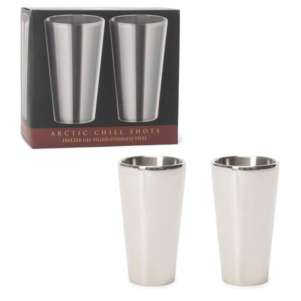 Cork Pops Artic Chill Stainless Steel Shot Glass, Set of 2 - CP00935