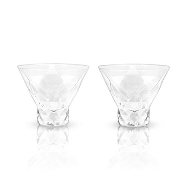 1 7.5 oz Raye Gem Crystal Martini Glasses - 5249