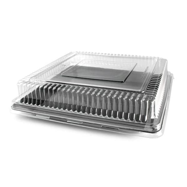 Fineline Settings Fineline Settings 9522-L 12" x 12" Square Dome PET Lid - DDSQ1212.L