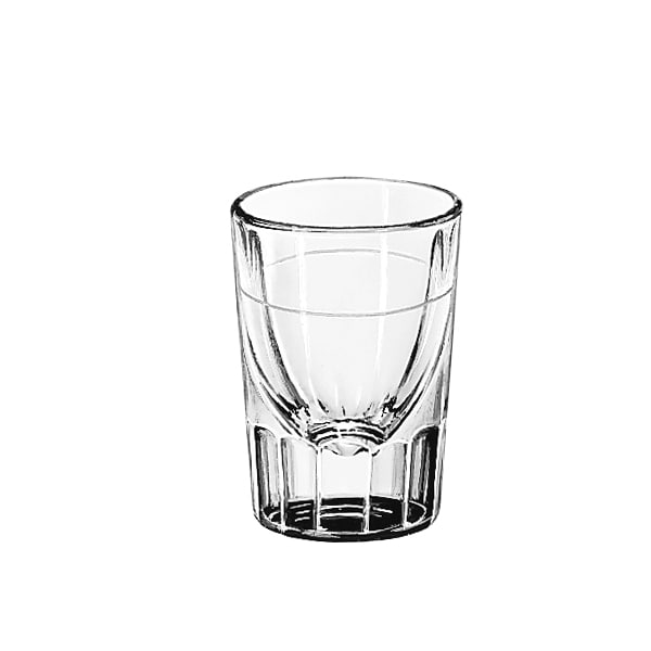 Libbey Libbey 2 oz. Fluted Lined Whiskey - Line At 7/8 oz. Glass, PK48 - 5126/S0711