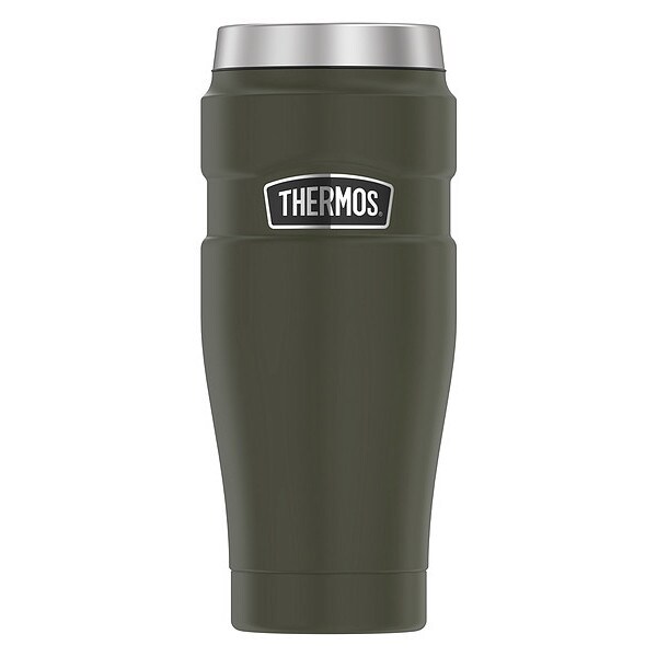 Thermos Stainless Steel Travel Tumbler, 16oz, Army Green, Hot 7 Hrs, Cold 18 Hrs - SK1005AG4