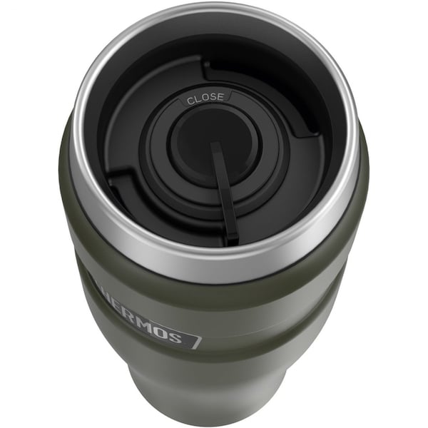 Thermos Stainless Steel Travel Tumbler, 16oz, Army Green, Hot 7 Hrs, Cold 18 Hrs - SK1005AG4