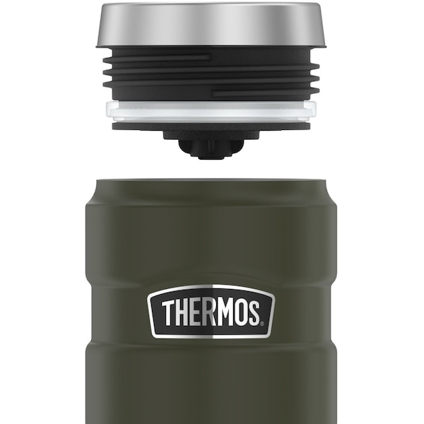 Thermos Stainless Steel Travel Tumbler, 16oz, Army Green, Hot 7 Hrs, Cold 18 Hrs - SK1005AG4
