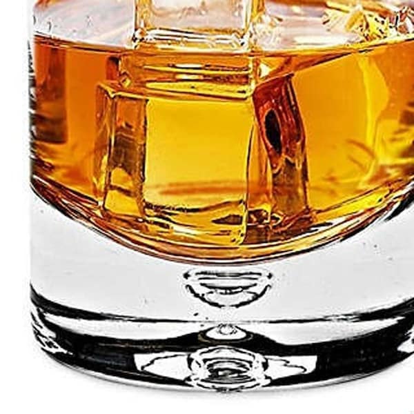 Homeroots 12 oz Old Fashioned Lead Free Crystal Scotch Glass, Clear - 4 Piece - 375903