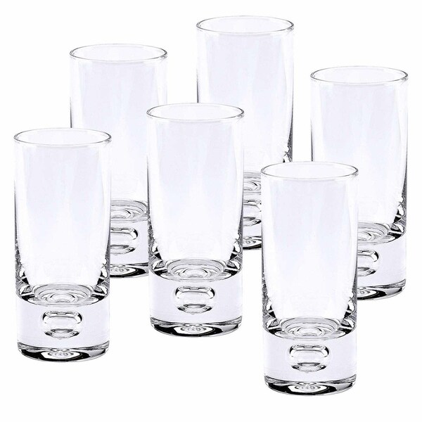 Homeroots 3 oz 3 oz Mouth Blown Crystal Shot or Vodka Glass Set, 6 Piece - 375717