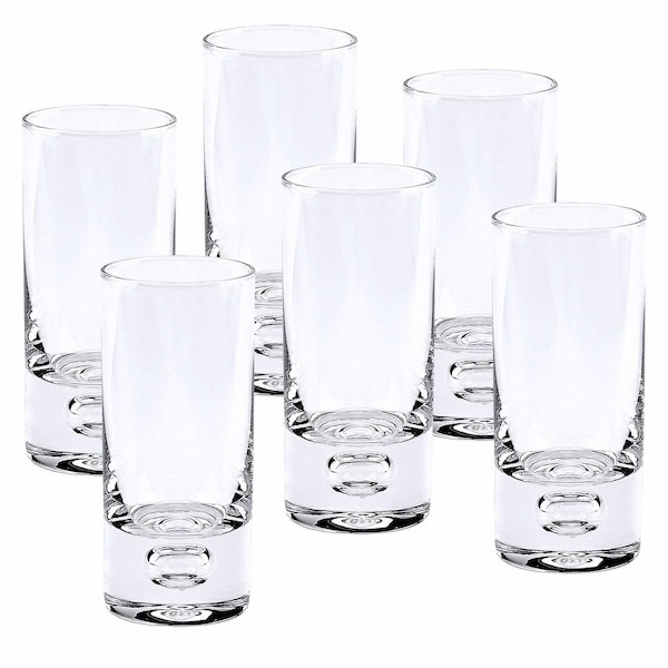 Homeroots 3 oz 3 oz Mouth Blown Crystal Shot or Vodka Glass Set, 6 Piece - 375717