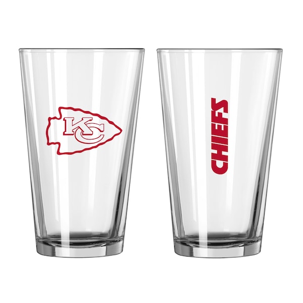 Logo Brands Kansas City Chiefs 16oz Gameday Pint Glass - 616-G16P-1