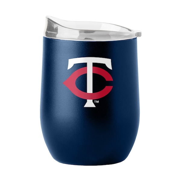 Logo Brands Minnesota Twins 16oz Flipside Powder Coat Curved Beverage - 517-S16PB-34