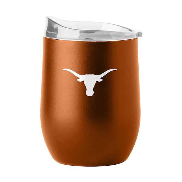 Logo Brands Texas 16oz Flipside Powder Coat Curved Beverage - 218-S16PB-34