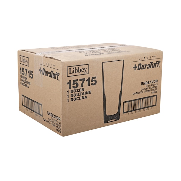 Libbey Libbey Glass Endeavor Duratuff Cooler 1 Glass, PK12 - 15715