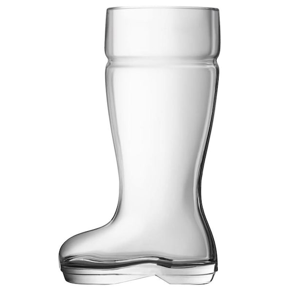 Final Touch Final Touch 33 oz Clear Glass Boot Beer Glass - GG5001