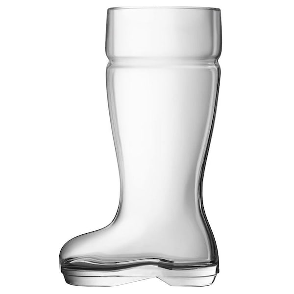 Final Touch Final Touch 33 oz Clear Glass Boot Beer Glass - GG5001