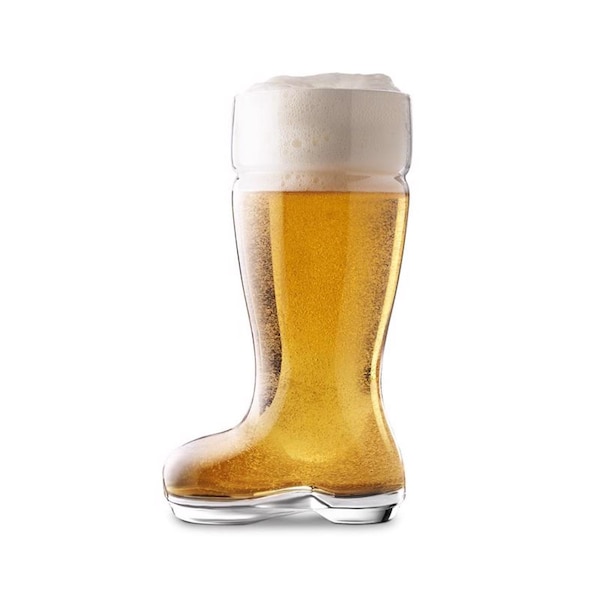 Final Touch Final Touch 33 oz Clear Glass Boot Beer Glass - GG5001