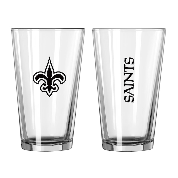 Logo Brands New Orleans Saints 16oz Gameday Pint Glass - 620-G16P-1