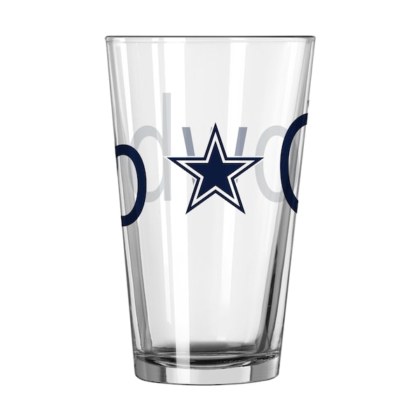 Logo Brands Dallas Cowboys 16oz Overtime Pint Glass - 609-G16P-4