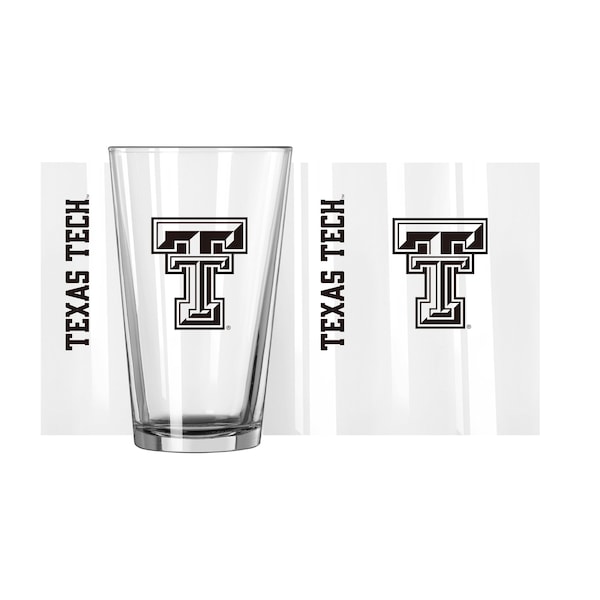 Logo Brands Texas Tech 16oz Gameday Pint Glass - 220-G16P-1