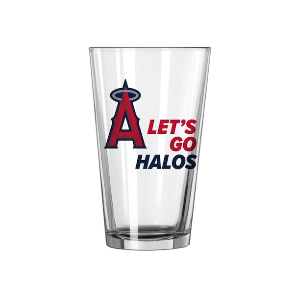 Logo Chair 16 oz Major League Baseball Los Angeles Angels Slogan Pint Glass - 501-G16P-X10