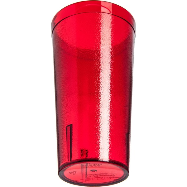 Carlisle Foodservice SAN Tumbler, 20 oz., 12/Pack, Ruby, PK6 - 5220-8210