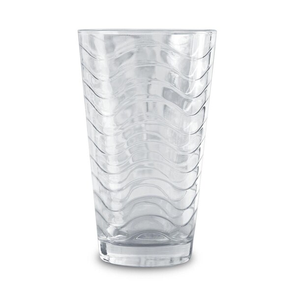Circleware 40133-AM 15.75 oz Pulse Cooler Glassware, Clear - Set of 6 - 40133/AM