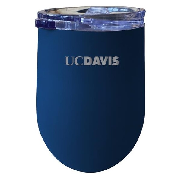 R & R Imports R & R Imports ITWE-C-UCD20N UC Davis Aggies 12 oz Insulated Wine Stainless Steel Tumbler; Navy - ITWE-C-UCD20N
