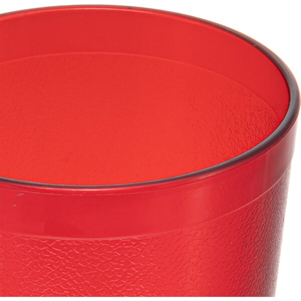 Carlisle Foodservice SAN Plastic Tumbler, 24 oz., Ruby, PK72 - 522410
