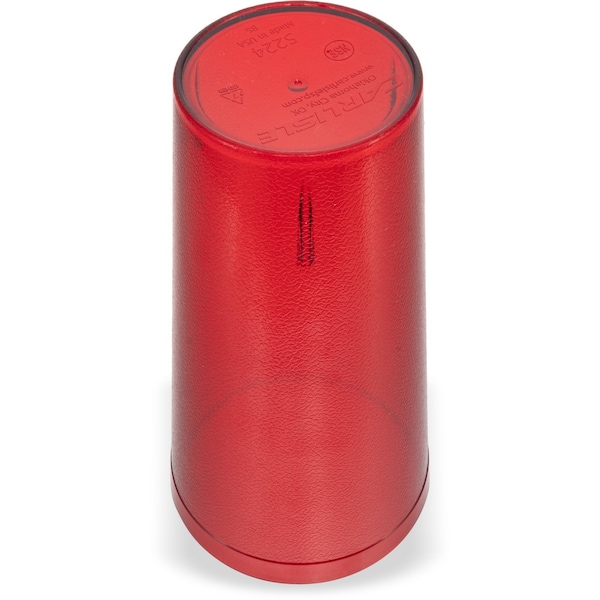 Carlisle Foodservice SAN Plastic Tumbler, 24 oz., Ruby, PK72 - 522410