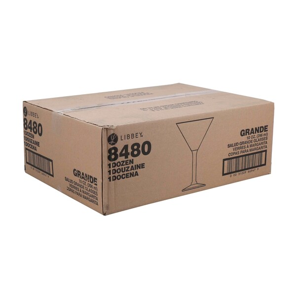 Libbey Libbey 10 oz. Grande Salud Glass 1 Glass, PK12 - 8480
