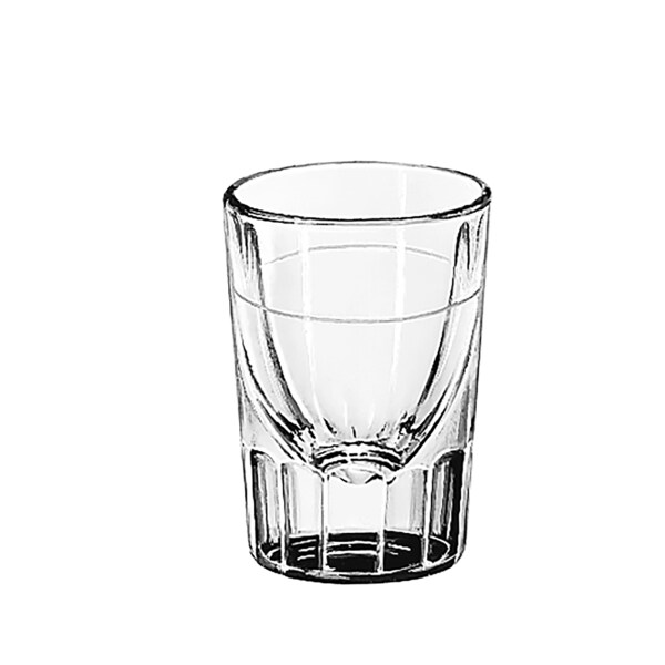 Libbey Libbey 1.5 oz. Fluted Lined Whiskey - Line At 3/4 oz. Glass, PK48 - 5127/S0710