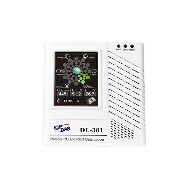Sensor/Detector de Monóxido de Carbono CO Remoto de Icp Das, Registrador de Datos de Temperatura, Humedad y Punto de Rocío - DL-301