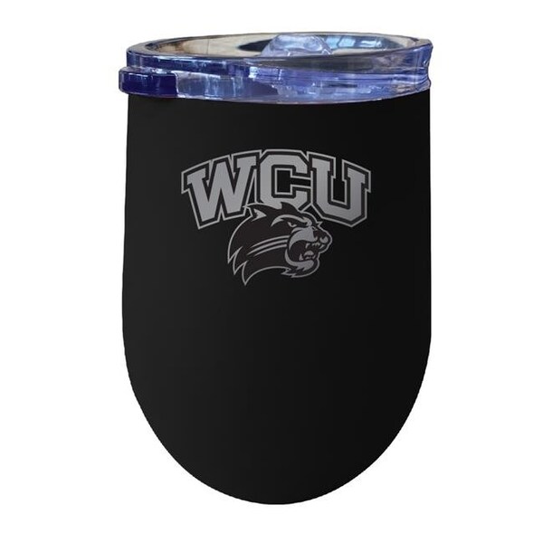 R & R Imports R & R Imports ITWE-C-WCU20B Western Carolina University 12 oz Insulated Wine Stainless Steel Tumbler; Black - ITWE-C-WCU20B