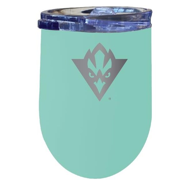 R & R Imports R & R Imports ITWE-C-UNCW20S North Carolina Wilmington Seahawks 12 oz Insulated Wine Stainless Steel Tumbler; Seafoam - ITWE-C-UNCW20S