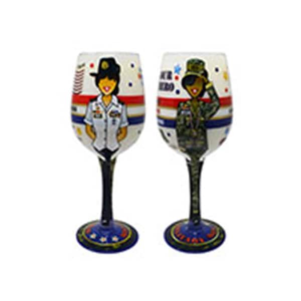 Cocinando Wine Glass Military Mom - CO1785947