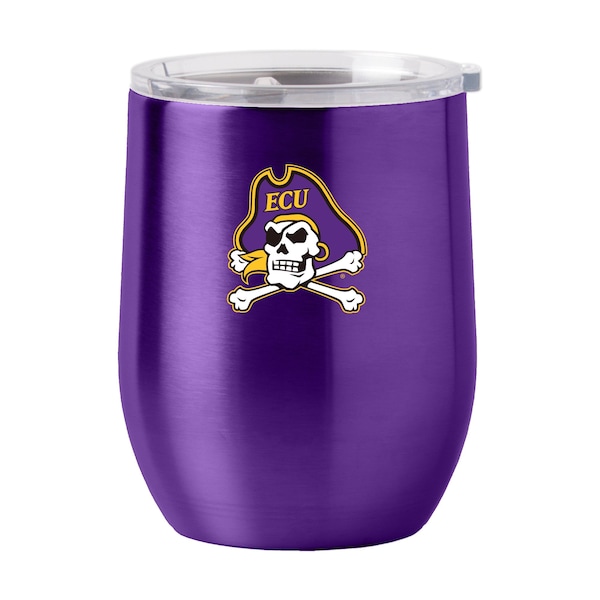 Logo Brands East Carolina 16oz Gameday Stainless Curved Beverage - 131-S16CB-1