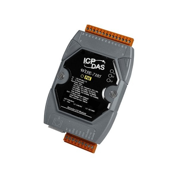 Módulo PoE RoHS de Entrada Termistor de 8 Canales y Salida Digital Aislada de 4 Canales de ICP Das - WISE-7105