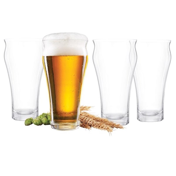 Final Touch Final Touch 17 oz Clear Crystal Brewhouse Beer Glass Gift Set - GG502804