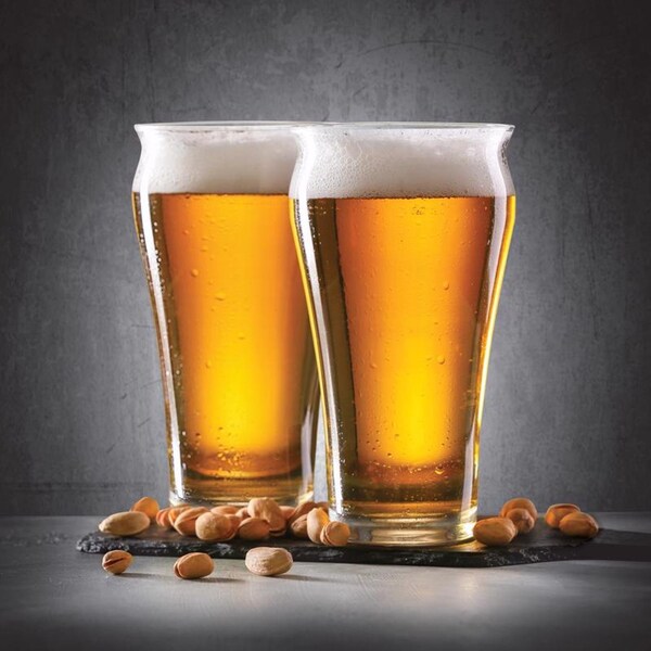 Final Touch Final Touch 17 oz Clear Crystal Brewhouse Beer Glass Gift Set - GG502804