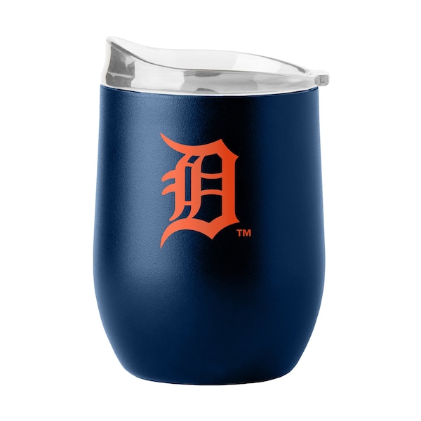 Logo Brands Detroit Tigers 16oz Flipside Powder Coat Curved Beverage - 511-S16PB-34