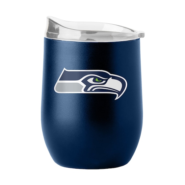 Logo Brands Seattle Seahawks 16oz Flipside Powder Coat Curved Beverage - 628-S16PB-34