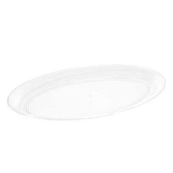 Fineline Settings Fineline Settings 3511-CL Clear Medium Oval Tray - 483.CL