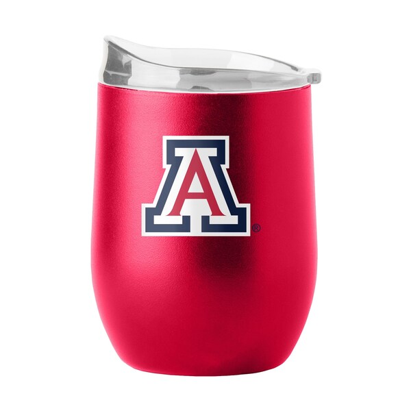 Logo Brands Arizona 16oz Flipside Powder Coat Curved Beverage - 106-S16PB-34