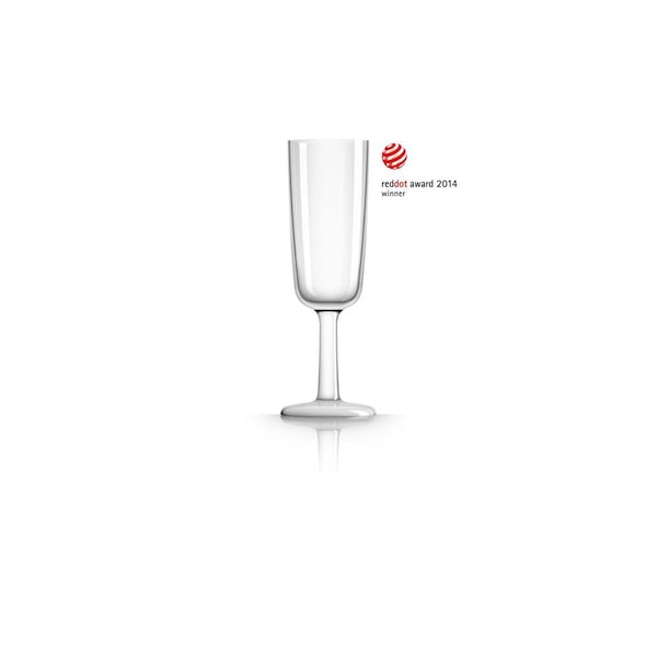 Religious MARC NEWSON Flute Glass, White Nonslip Base, 4PK - PM813