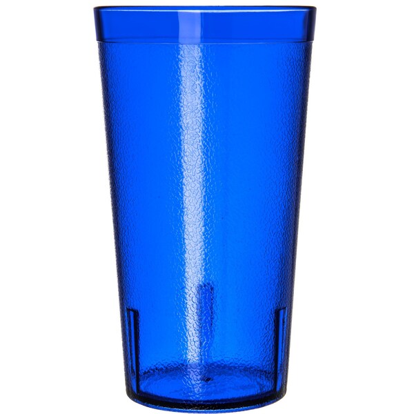 Carlisle Foodservice SAN Plastic Tumbler, 16 oz., Blue, PK72 - 521647