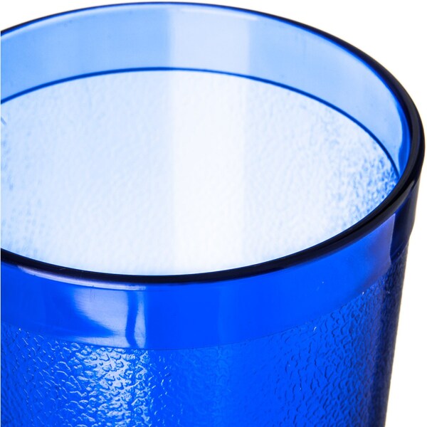 Carlisle Foodservice SAN Plastic Tumbler, 16 oz., Blue, PK72 - 521647