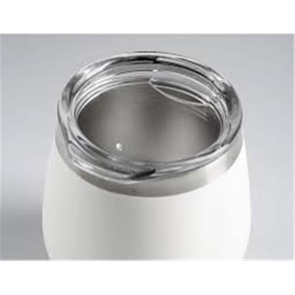 Alegria 63349 8 oz Glacier Stainless Steel Glass, White - AL3580655